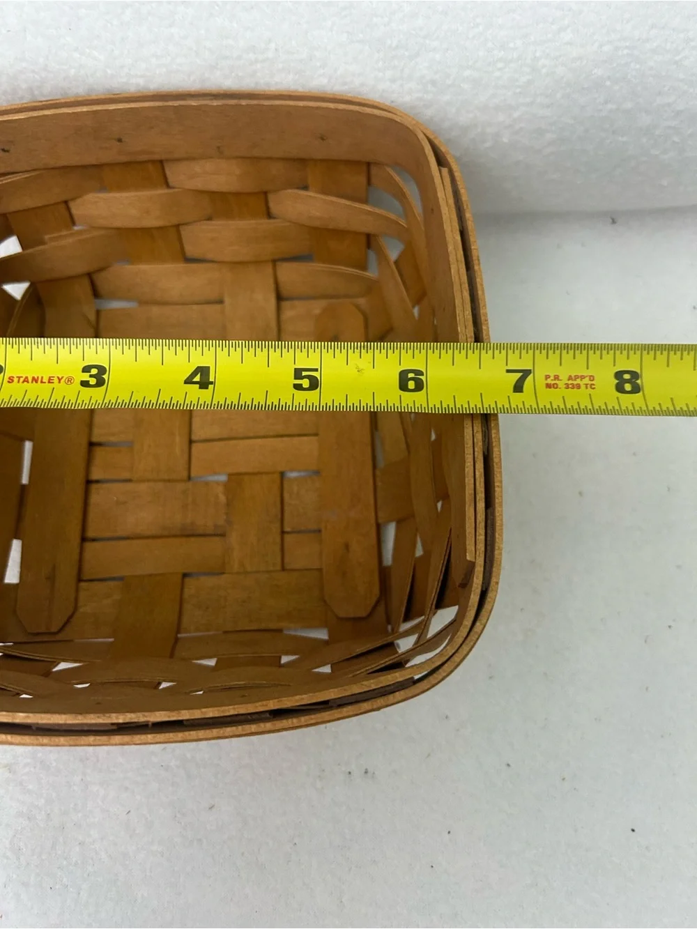 Longaberger 2007 Square / Berry Basket - Natural Brown